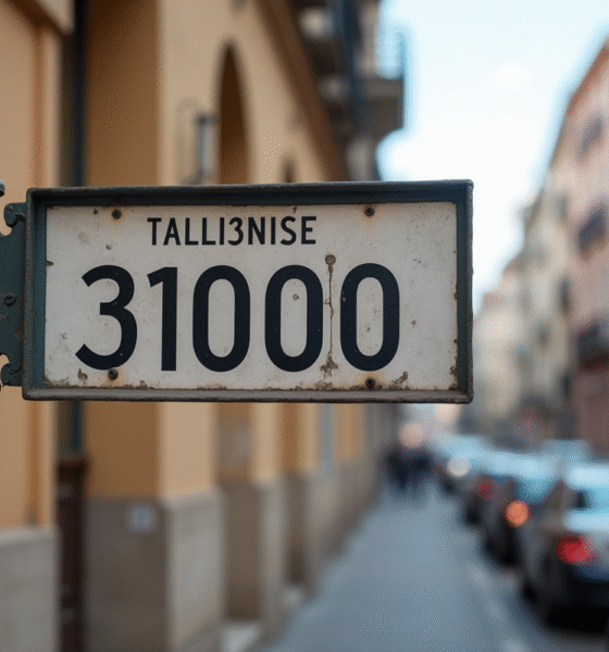 Gros plan sur panneau rue toulouse code postal 31000