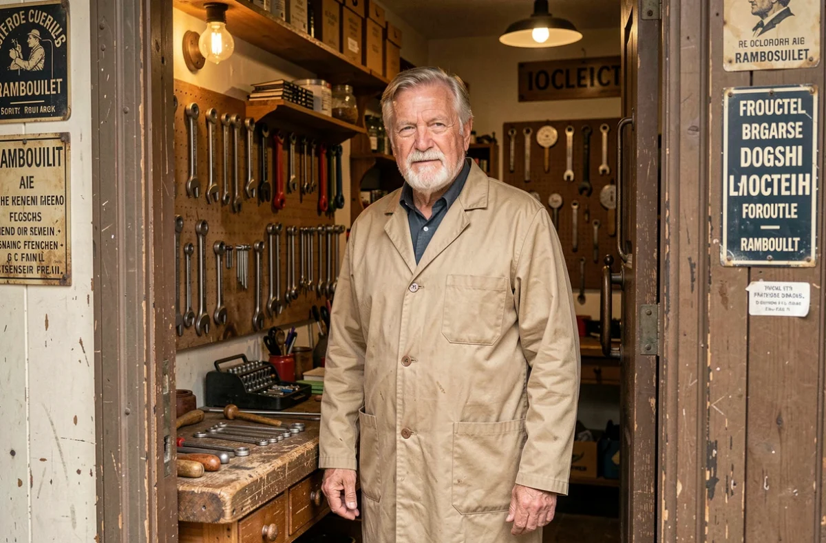 Artisan serrurier Ets Leroy Père et Fils dans son atelier à Rambouillet