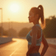 Femme confiante en tenue de sport en extérieur