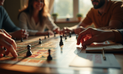Groupe de personnes jouant à un jeu de société Cluedo